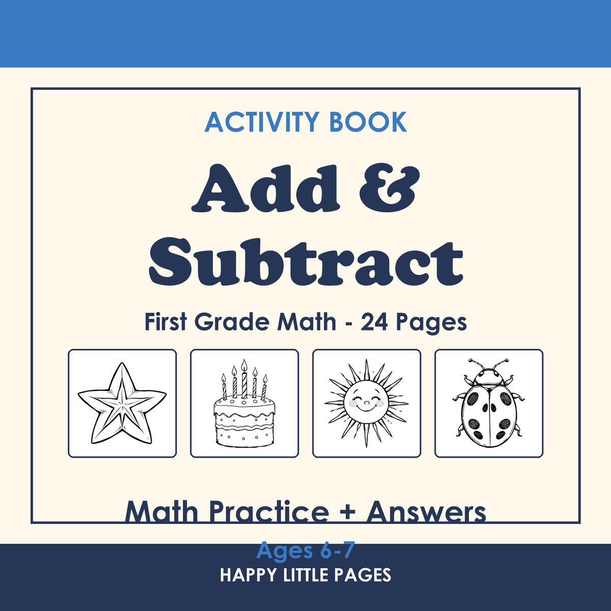 Addition & Subtraction (Grade 1) | Addition & Subtraction Math Workbook (Grade 1)