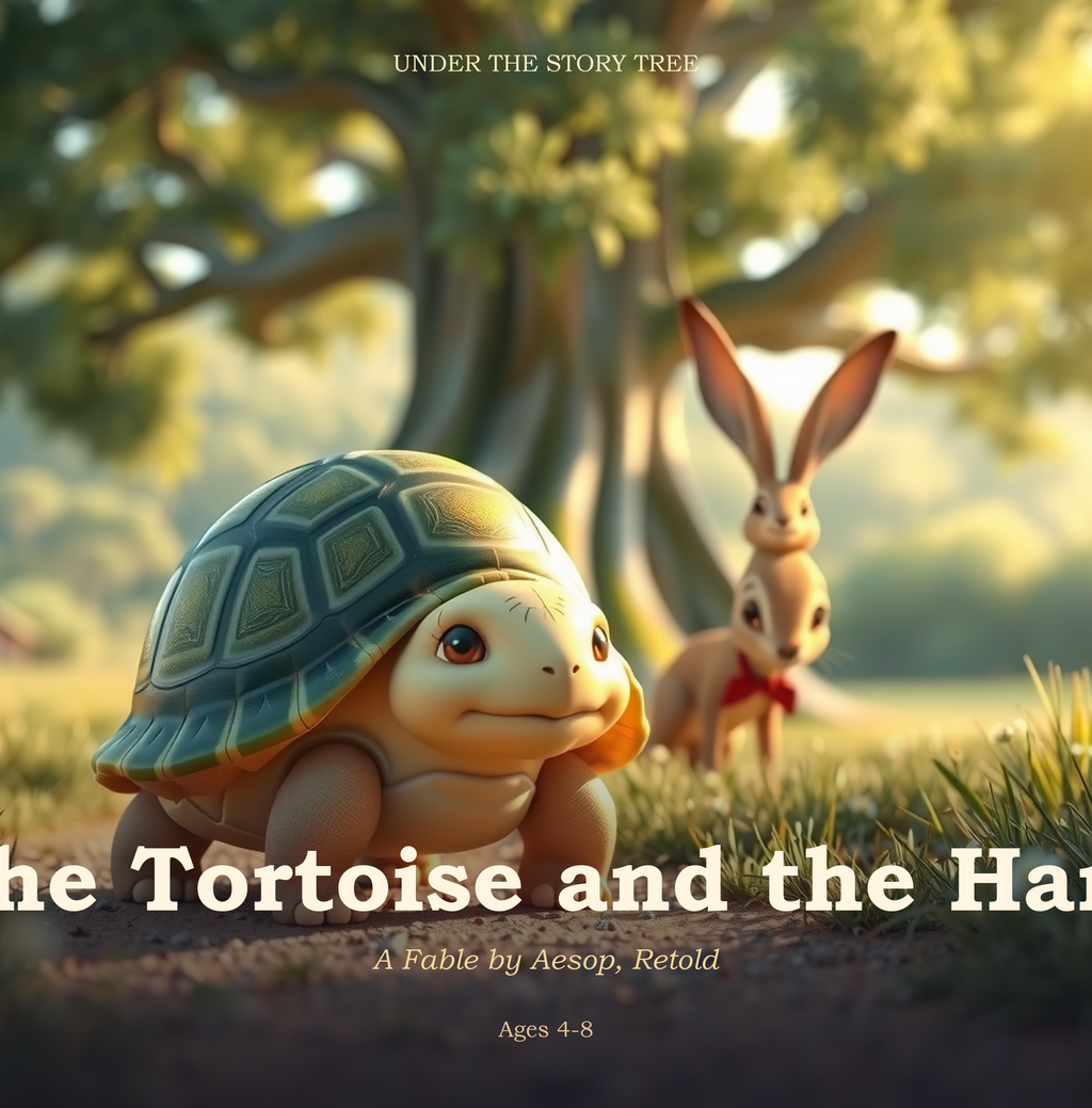 The Tortoise and the Hare — A Fable by Aesop, Retold | Ages 4-8 | Instant Download PDF