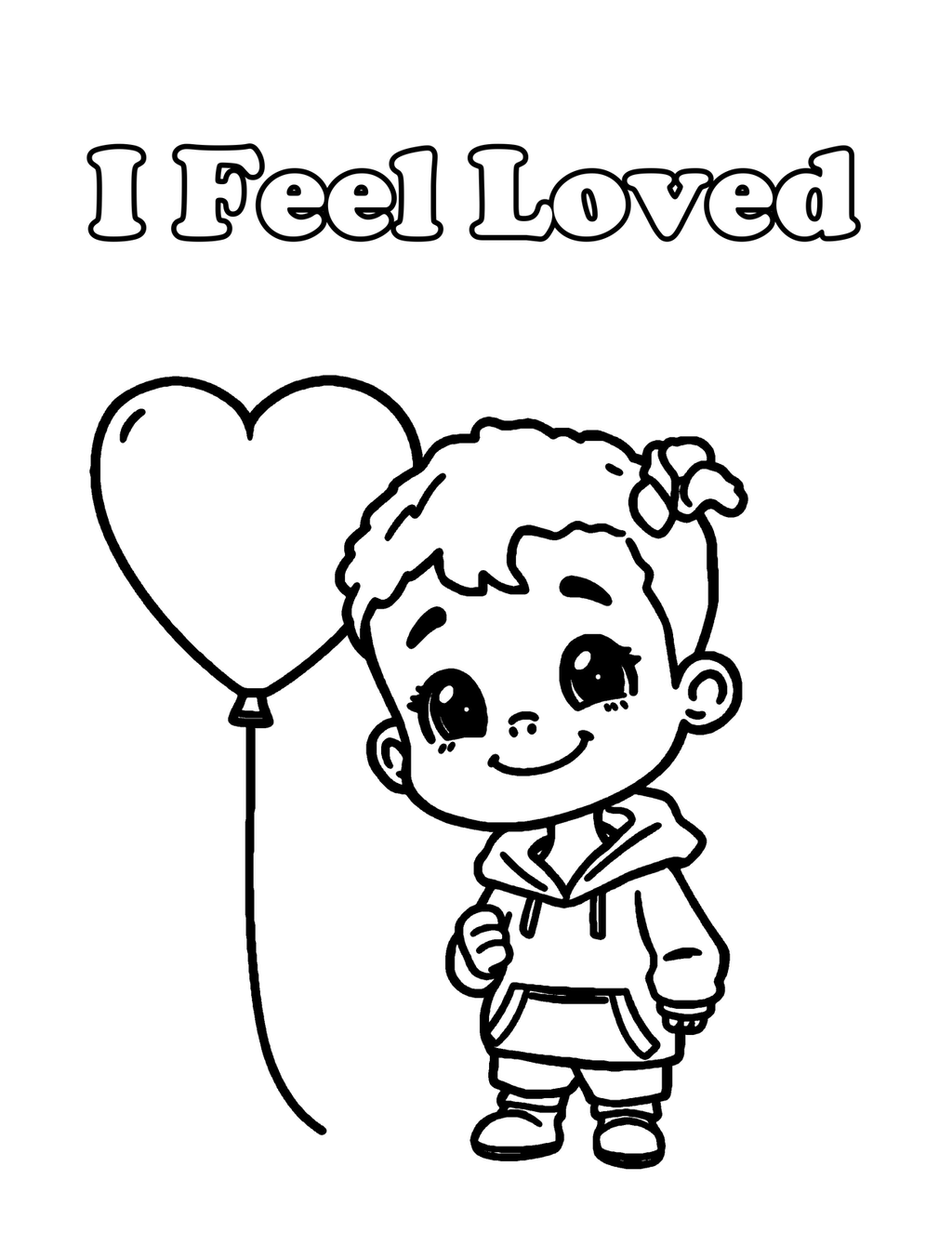 Inside All My Feelings Are Okay — Emotions Affirmation Coloring Book for Kids, Ages 4-8 - sample page