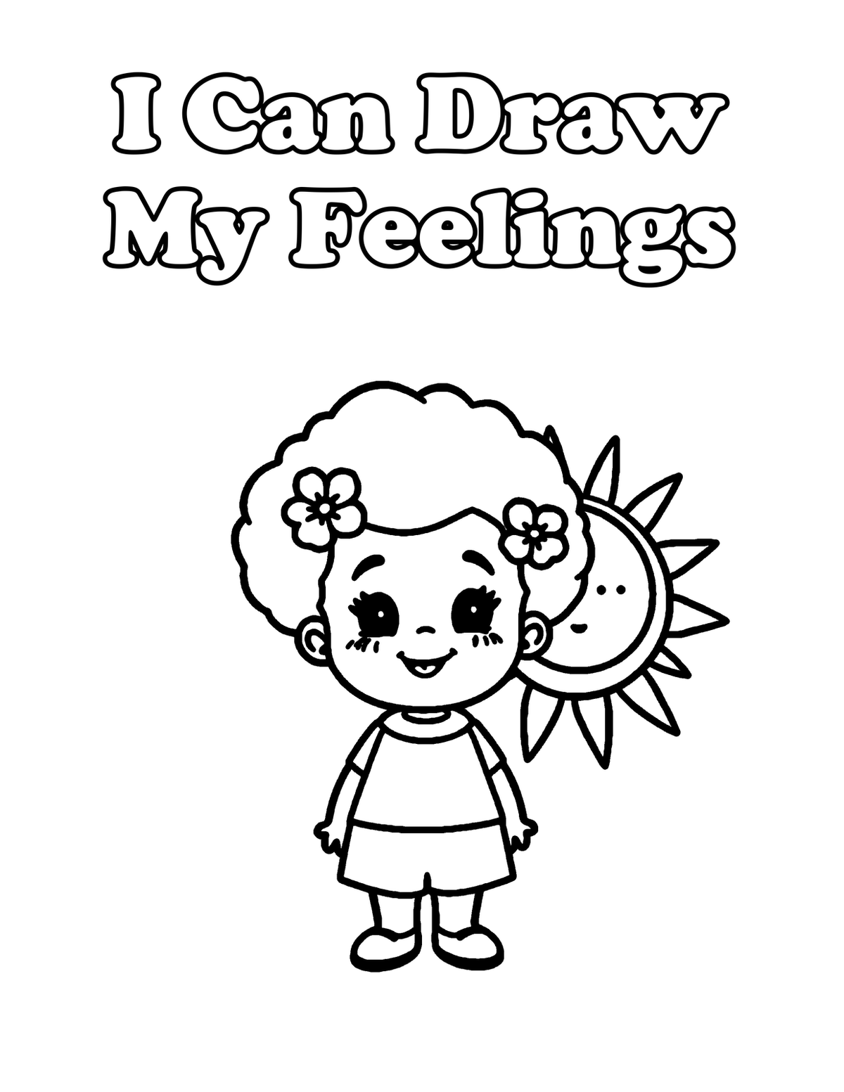 Inside All My Feelings Are Okay — Emotions Affirmation Coloring Book for Kids, Ages 4-8 - sample page
