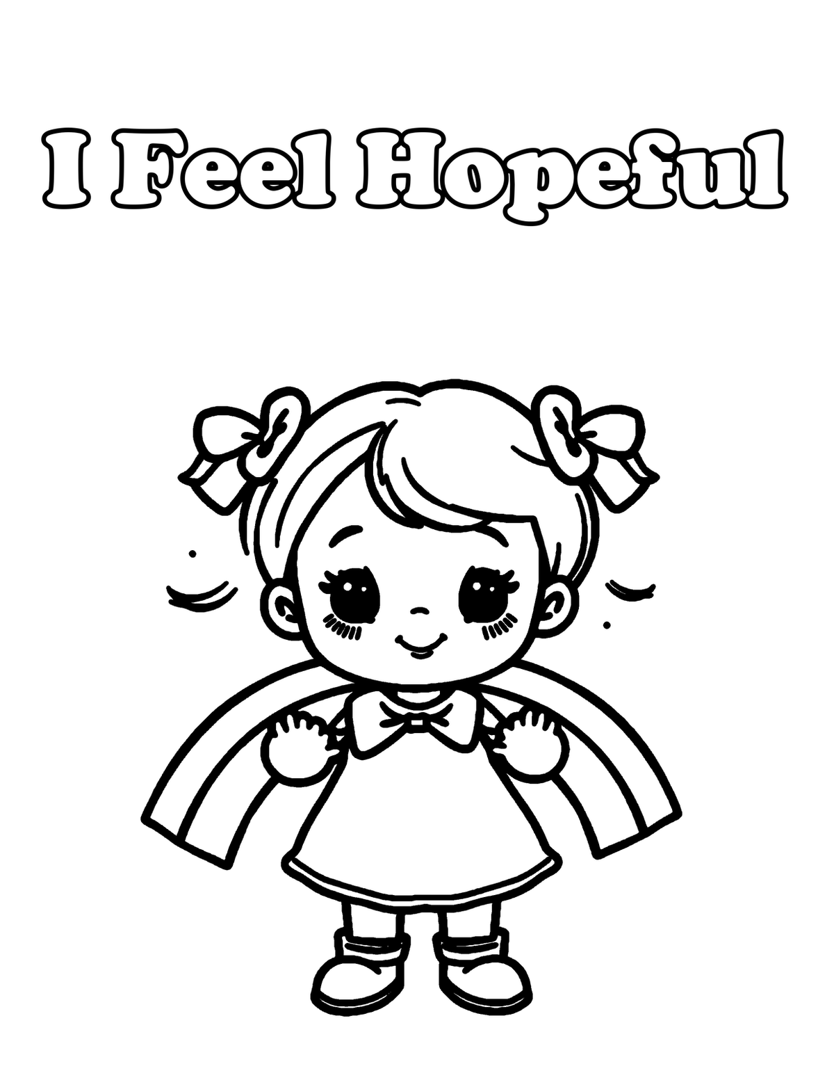 Inside All My Feelings Are Okay — Emotions Affirmation Coloring Book for Kids, Ages 4-8 - sample page