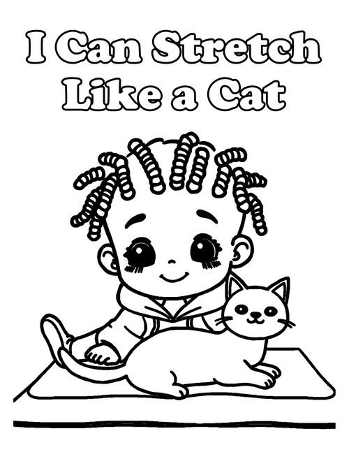 Inside Calm Little Me — Bedtime & Calming Affirmation Coloring Book for Kids, Ages 4-8  - sample page