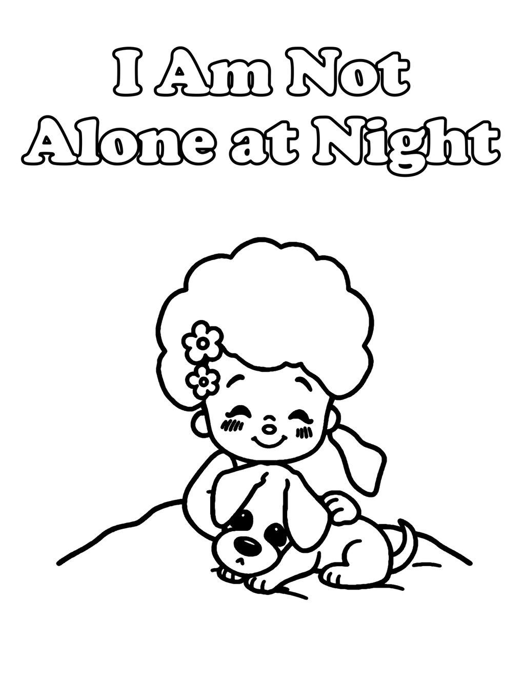 Inside Calm Little Me — Bedtime & Calming Affirmation Coloring Book for Kids, Ages 4-8  - sample page