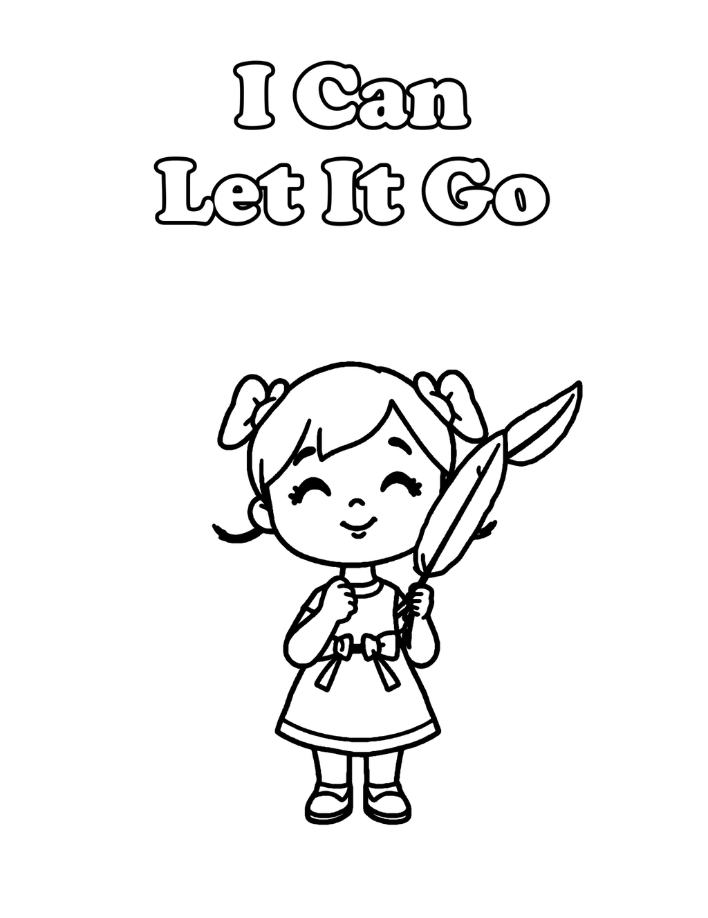Inside Calm Little Me — Bedtime & Calming Affirmation Coloring Book for Kids, Ages 4-8  - sample page