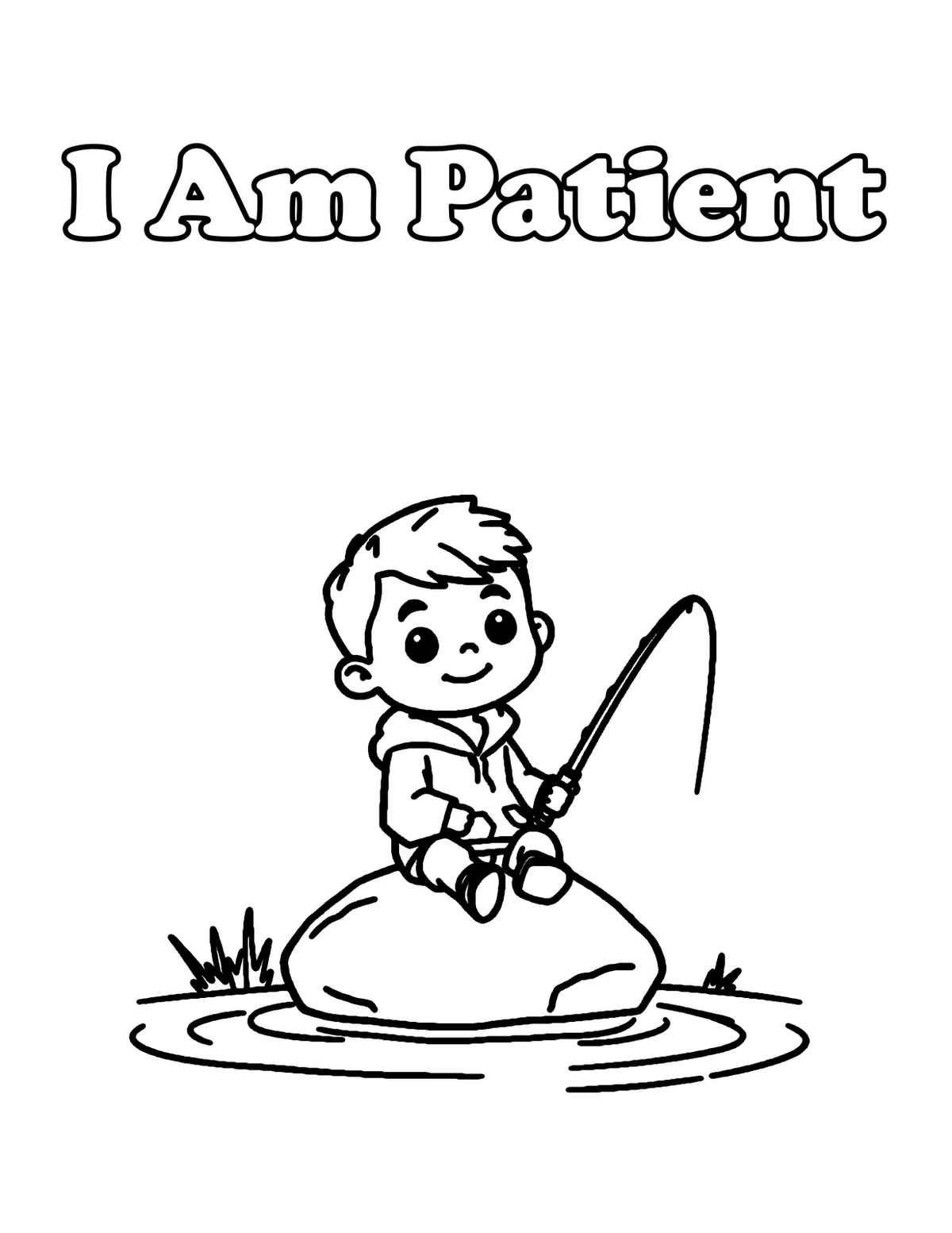 Inside I Am Brave, Kind & Strong — Affirmation Coloring Book for Boys, Ages 4-8 | 60 Pr - sample page
