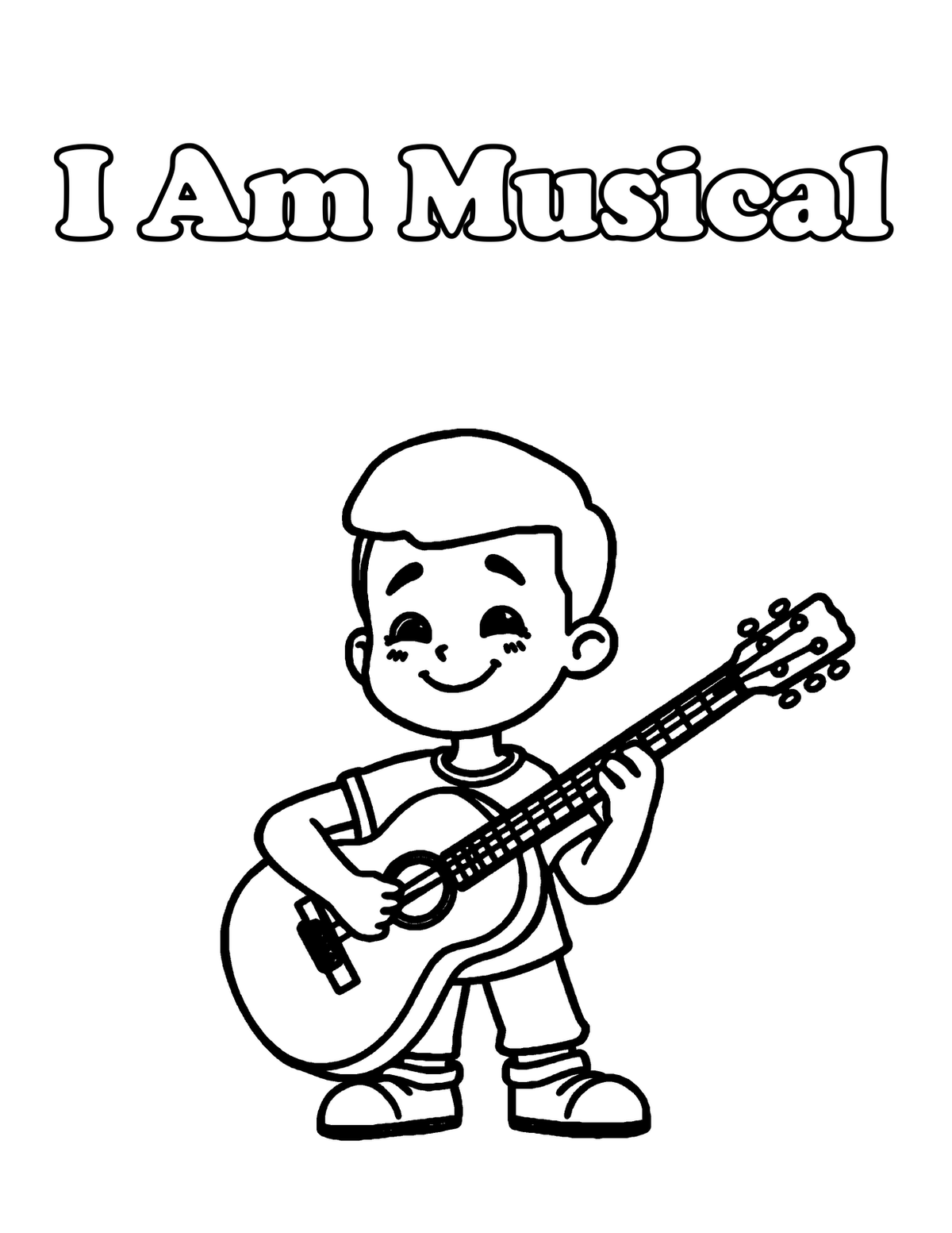 Inside I Am Brave, Kind & Strong — Affirmation Coloring Book for Boys, Ages 4-8 | 60 Pr - sample page