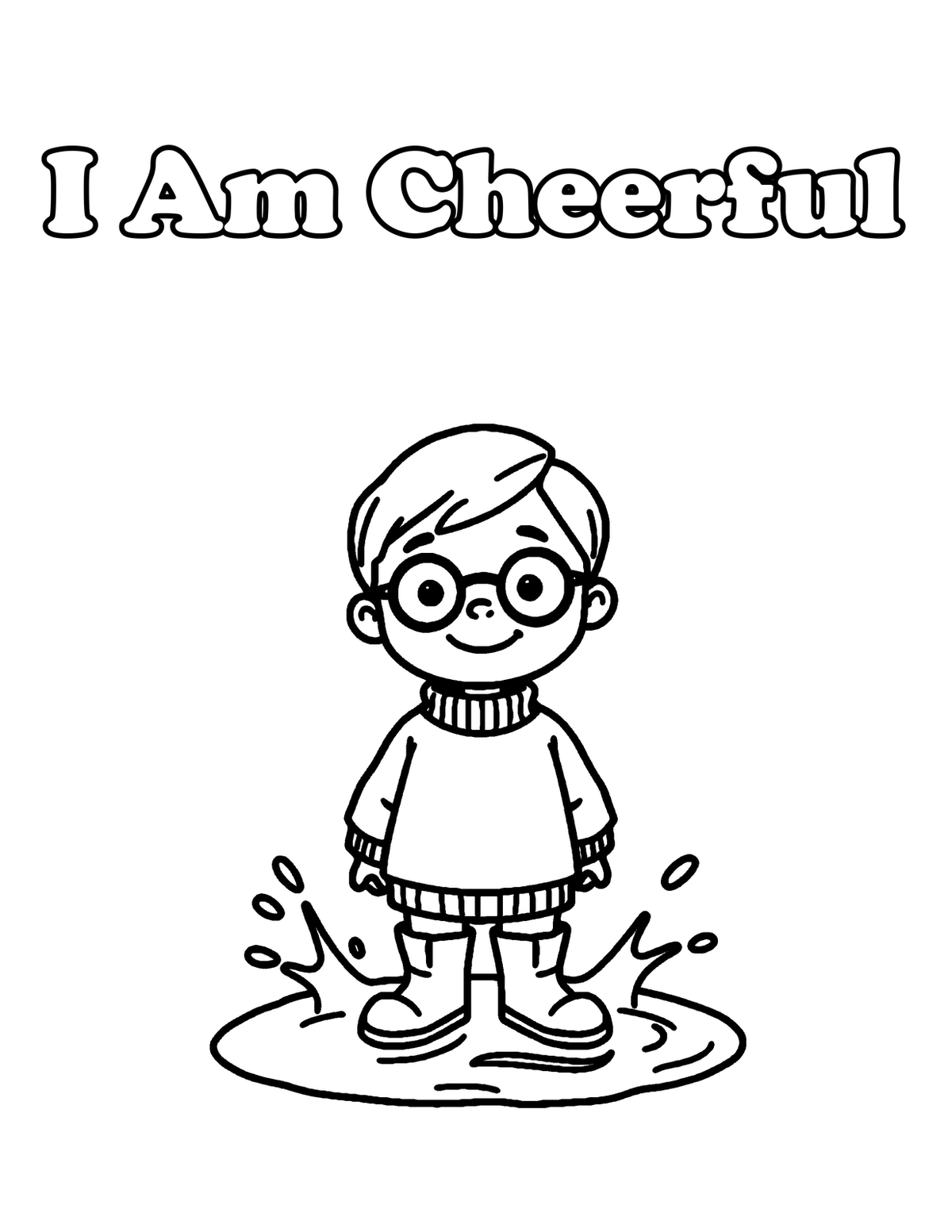 Inside I Am Brave, Kind & Strong — Affirmation Coloring Book for Boys, Ages 4-8 | 60 Pr - sample page