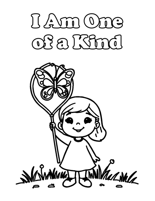 Inside I Am Brave, Kind & Strong — Affirmation Coloring Book for Girls, Ages 4-8 | 60 P - sample page