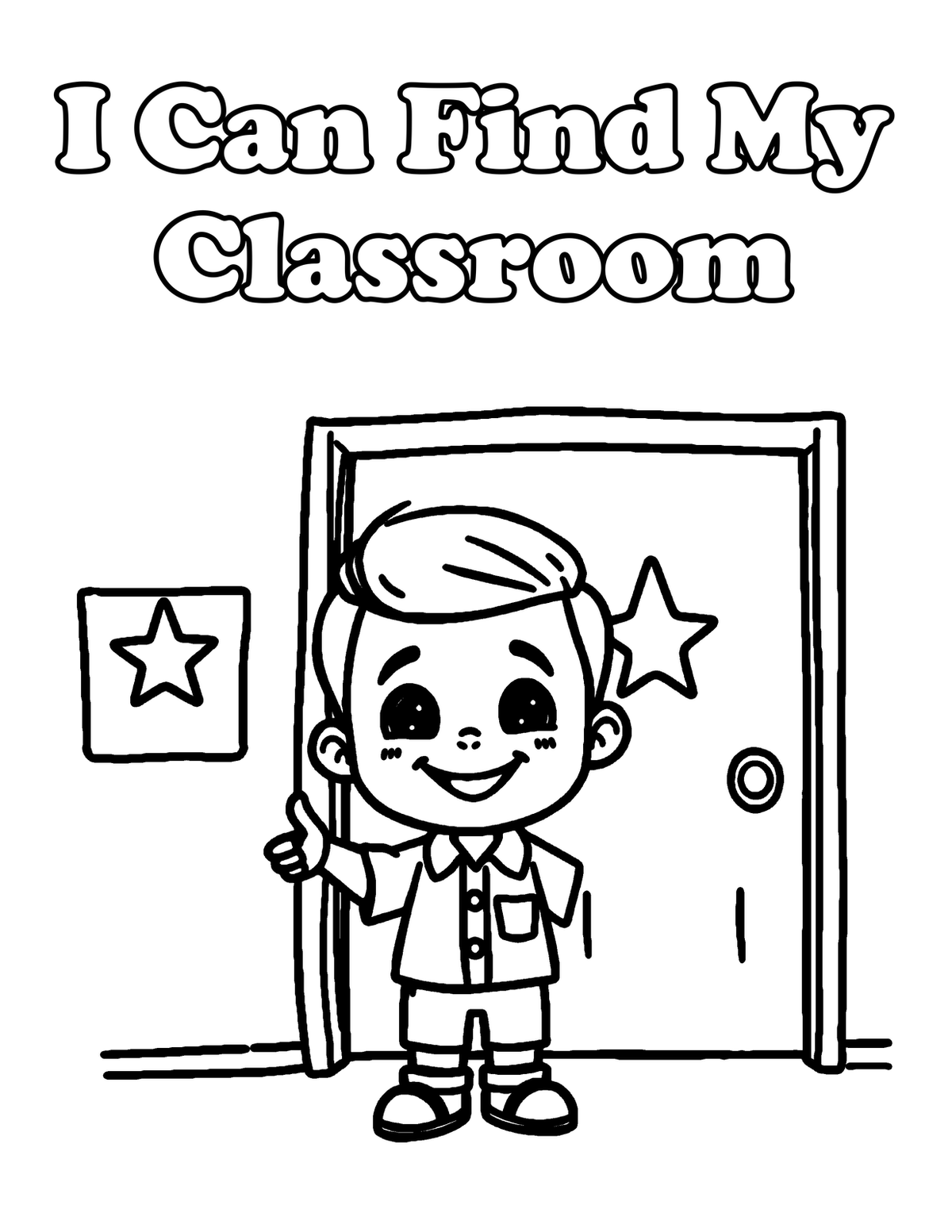 Inside I Am Ready for School! — First Day of School Affirmation Coloring Book, Ages 4-7 - sample page