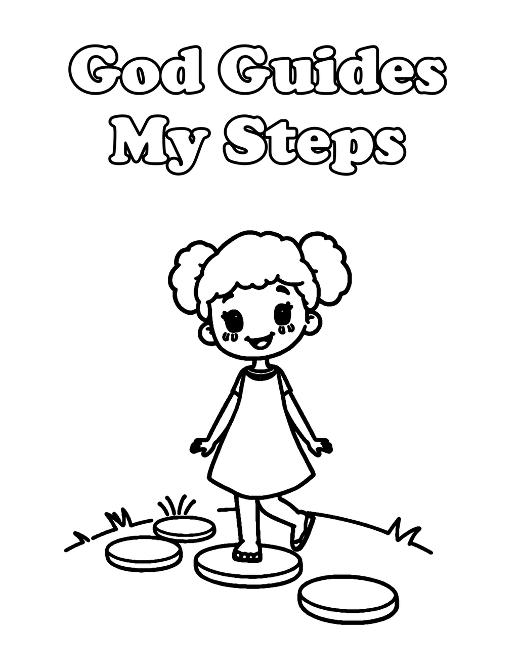 Inside I Am Wonderfully Made — Christian Affirmation Coloring Book for Girls, Ages 4-8  - sample page