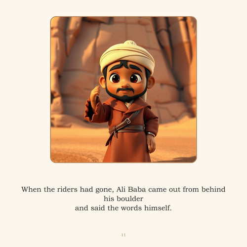 Inside Ali Baba and the Forty Thieves — A Tale from the Arabian Nights, Retold | Ages 4 - sample page