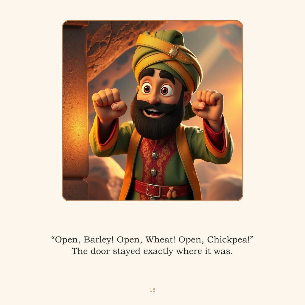 Inside Ali Baba and the Forty Thieves — A Tale from the Arabian Nights, Retold | Ages 4 - sample page