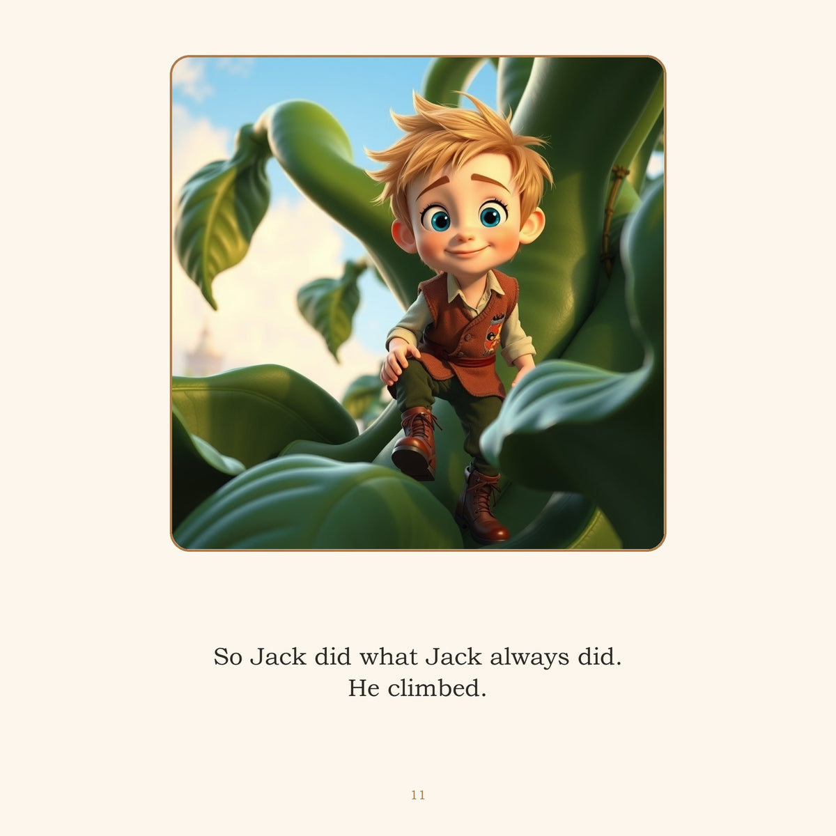Inside Jack and the Beanstalk — A Classic Folk Tale, Retold | Ages 4-8 | Instant Downlo - sample page
