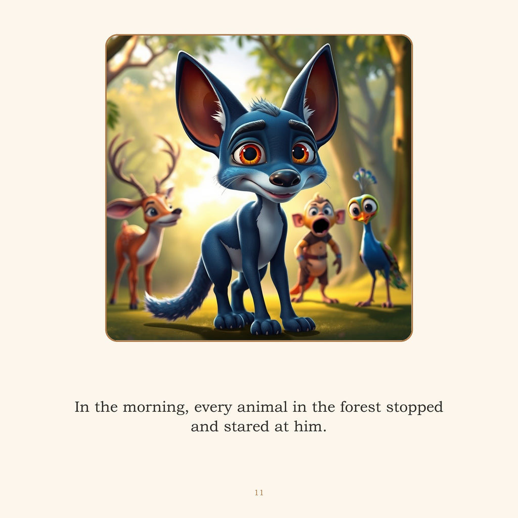 Inside The Blue Jackal — A Tale from the Panchatantra, Retold | Ages 4-8 | Instant Down - sample page