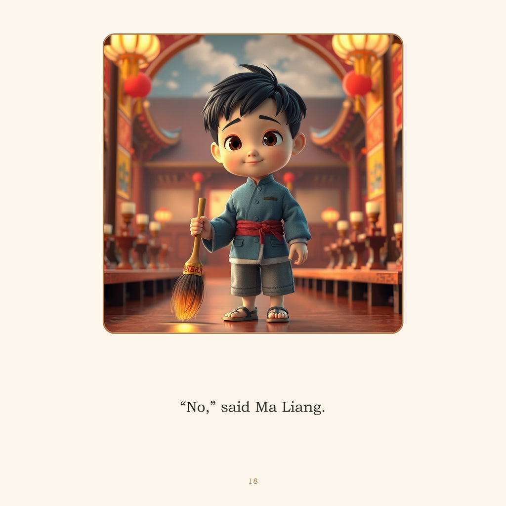 Inside The Magic Paintbrush — A Chinese Folk Tale, Retold | Ages 4-8 | Instant Download - sample page