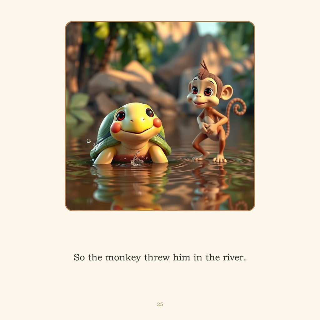 Inside The Monkey and the Turtle — A Filipino Folk Tale, Retold | Ages 4-8 | Instant Do - sample page