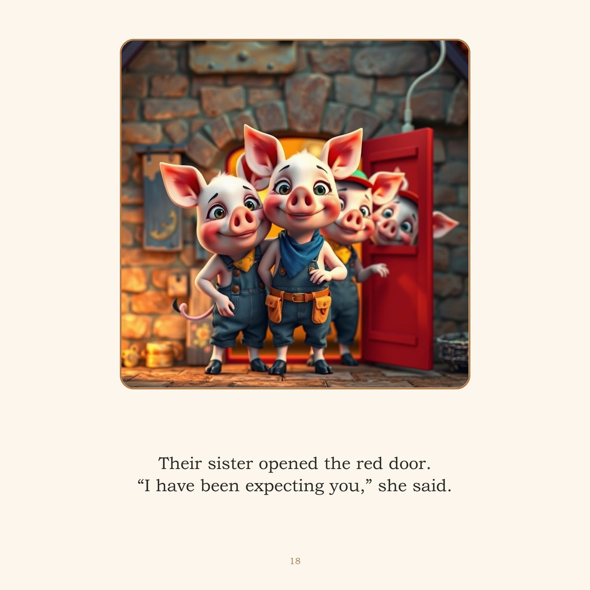 Inside The Three Little Pigs — A Classic Folk Tale, Retold | Ages 4-8 | Instant Downloa - sample page