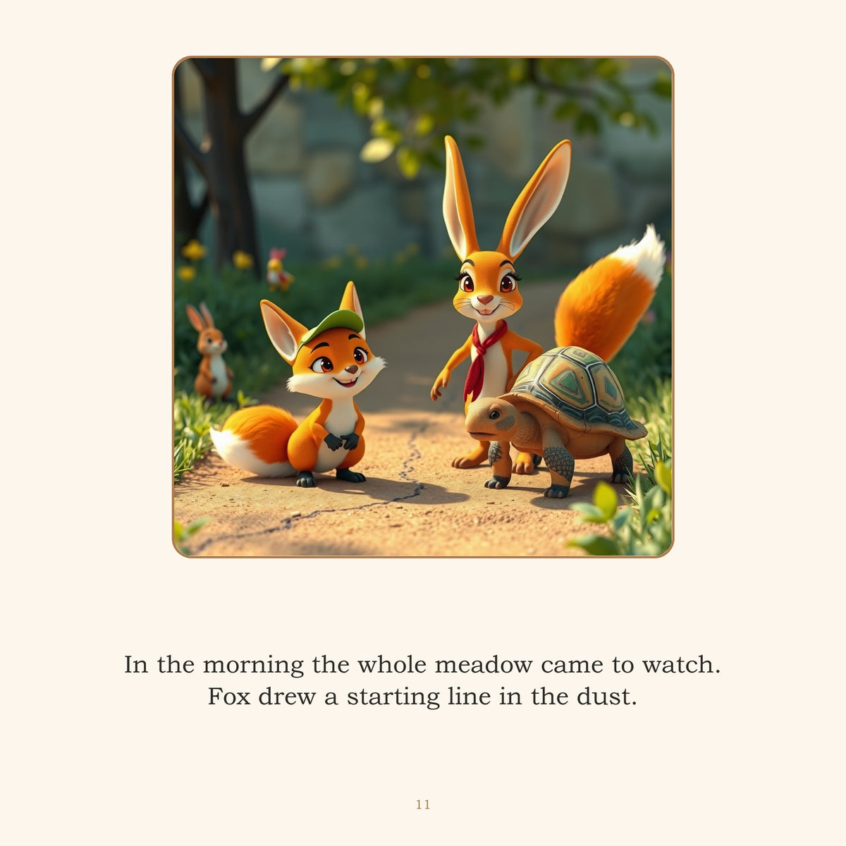 Inside The Tortoise and the Hare — A Fable by Aesop, Retold | Ages 4-8 | Instant Downlo - sample page