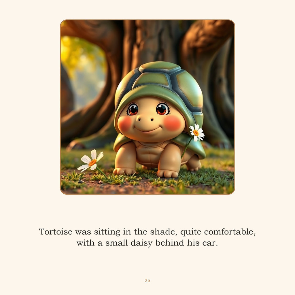 Inside The Tortoise and the Hare — A Fable by Aesop, Retold | Ages 4-8 | Instant Downlo - sample page