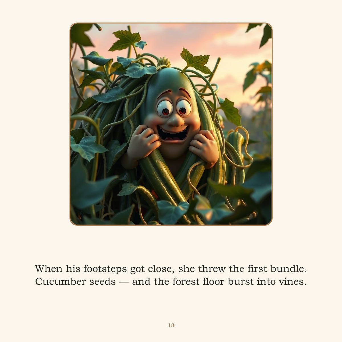 Inside Timun Mas — An Indonesian Folk Tale, Retold | Ages 4-8 | Instant Download PDF - sample page